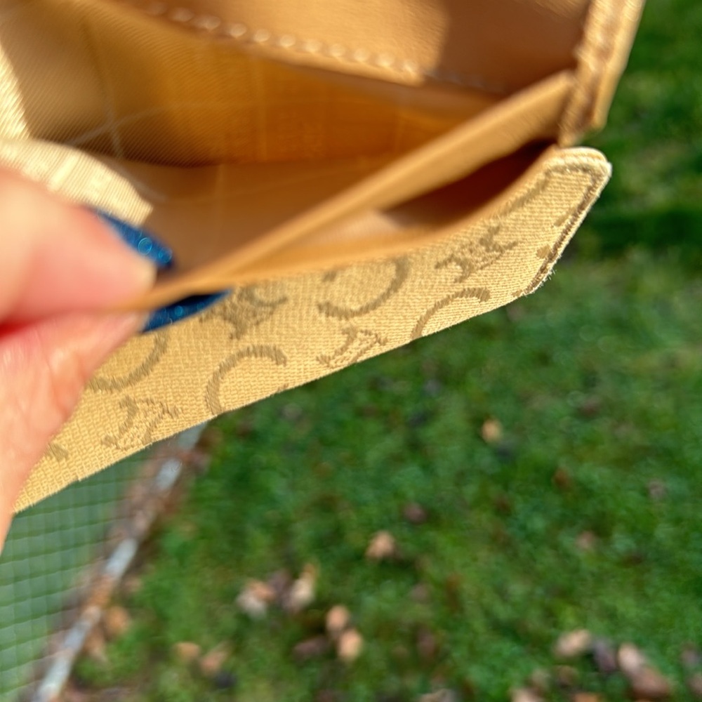 Celine CC monogram denim wallet in yellow in like new condition. authent… - Picture 14 of 15
